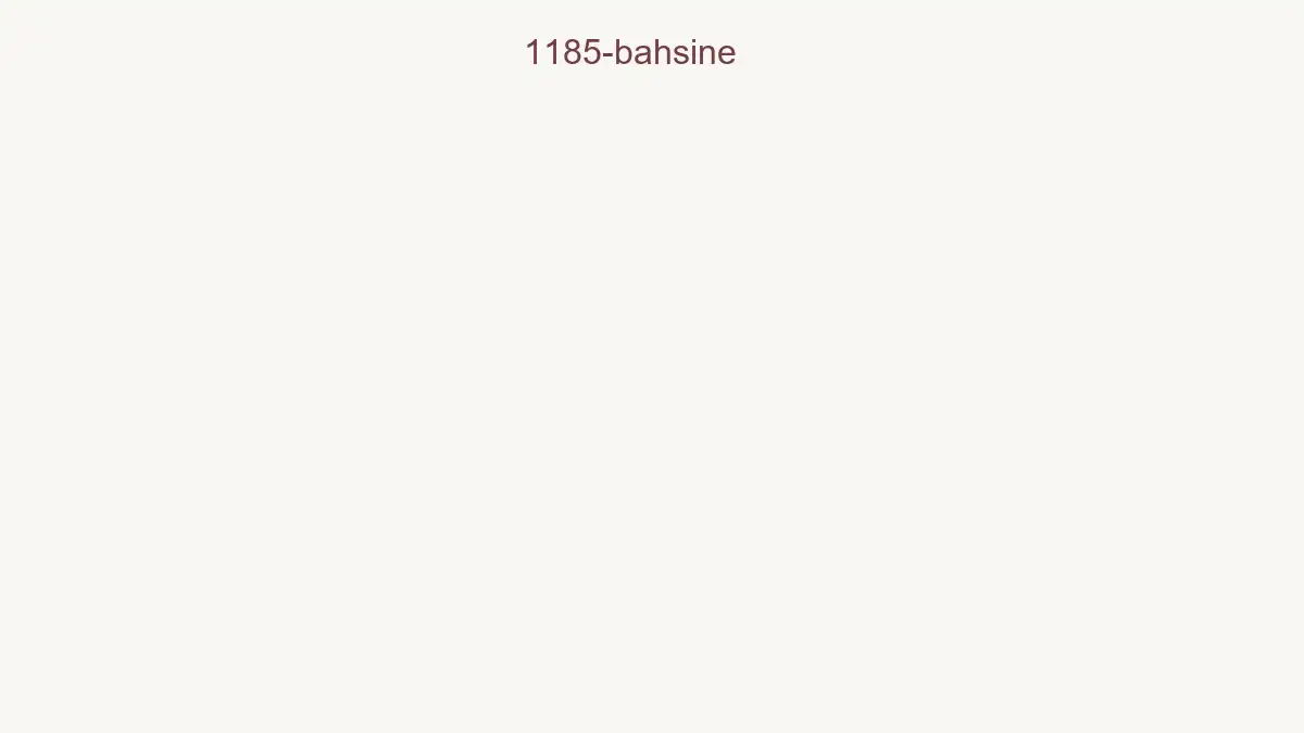1185 Bahsine