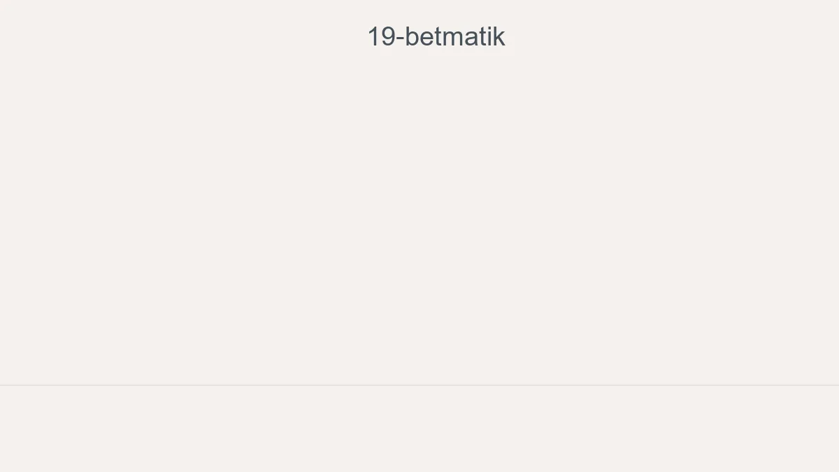 19 Betmatik