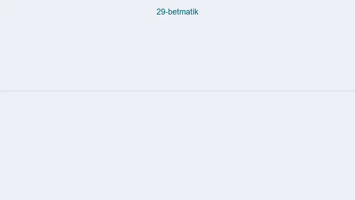 29 Betmatik
