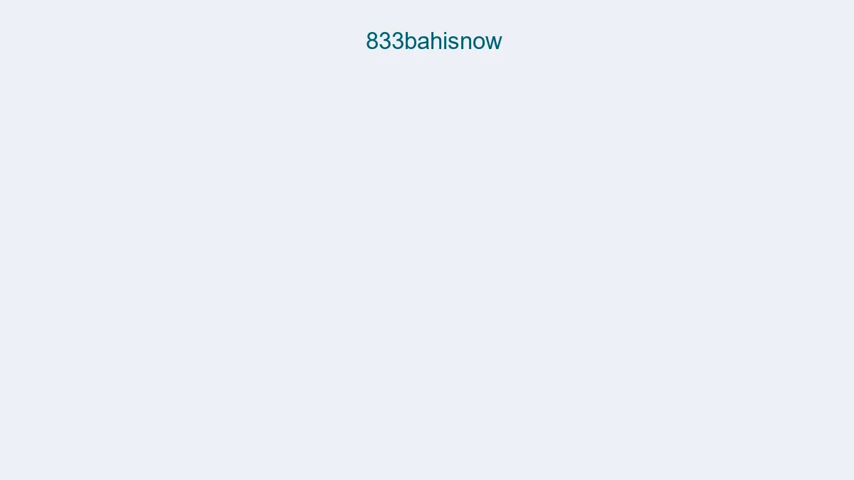 833bahisnow