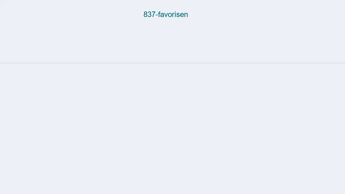 837 Favorisen