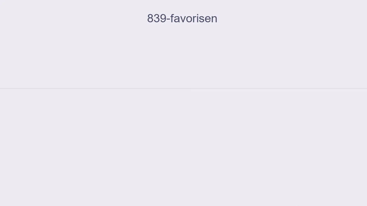 839 Favorisen
