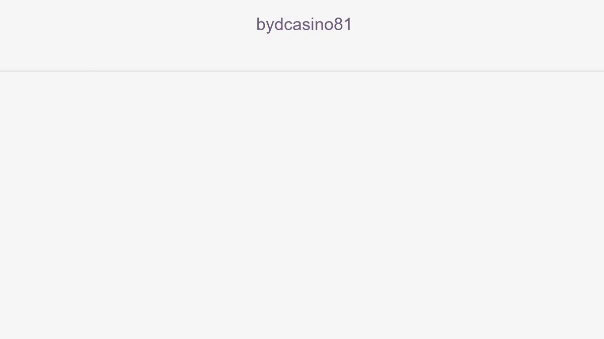 Bydcasino81