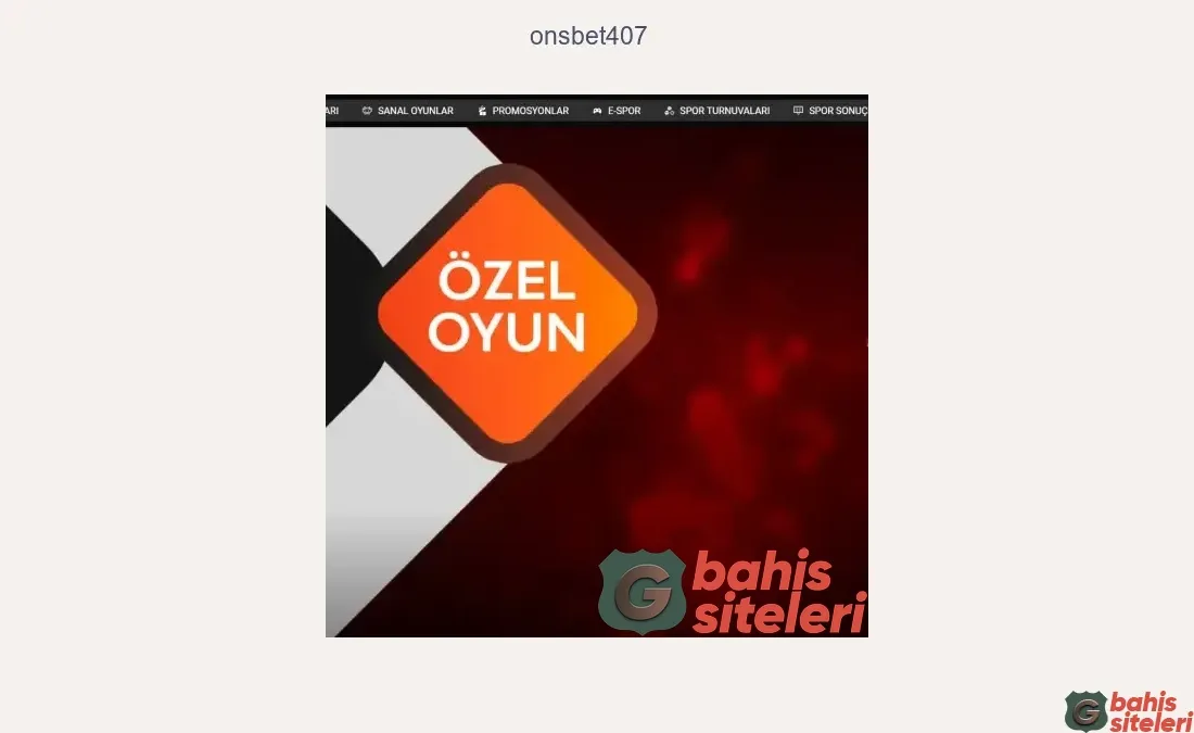 Onsbet407