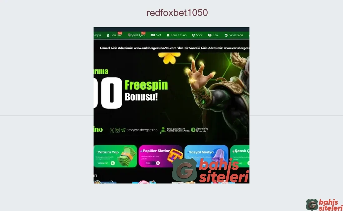 Redfoxbet1050