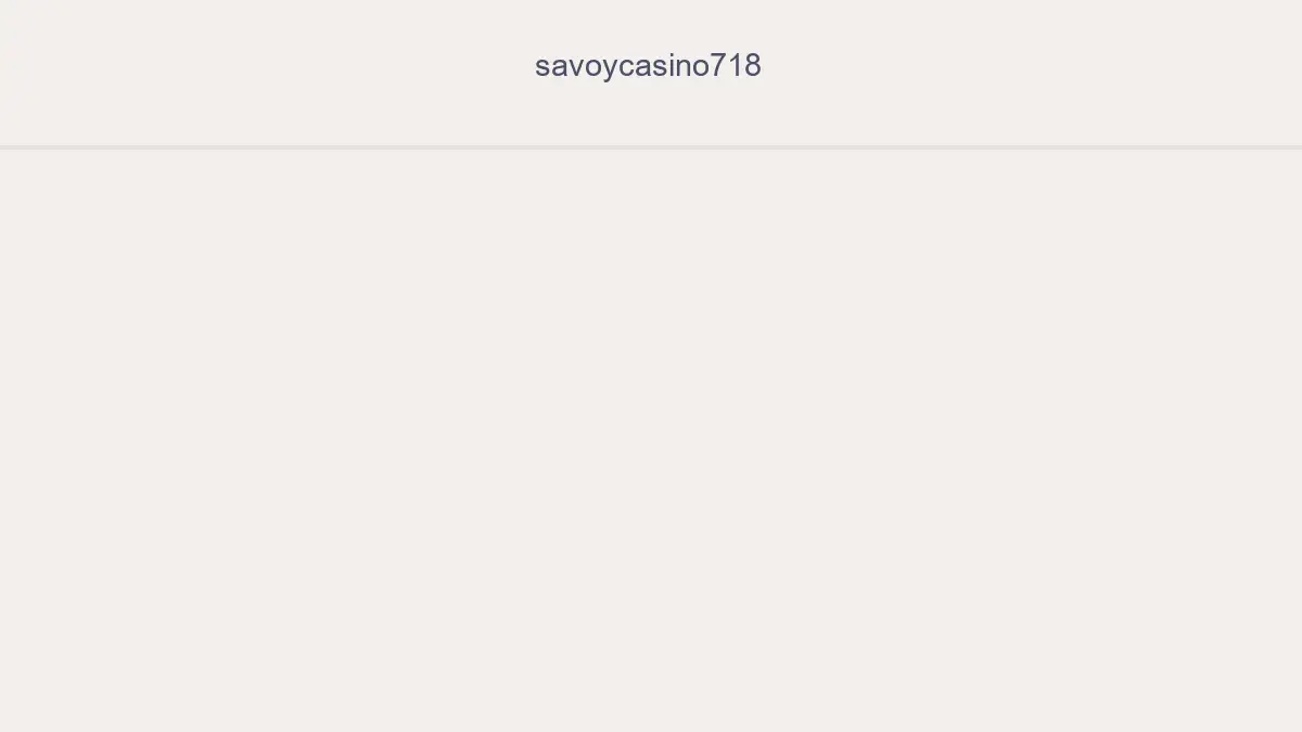 Savoycasino718