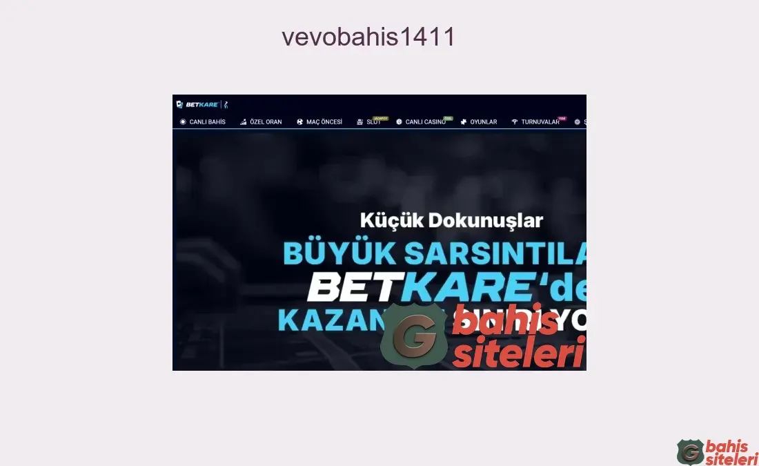 Vevobahis1411