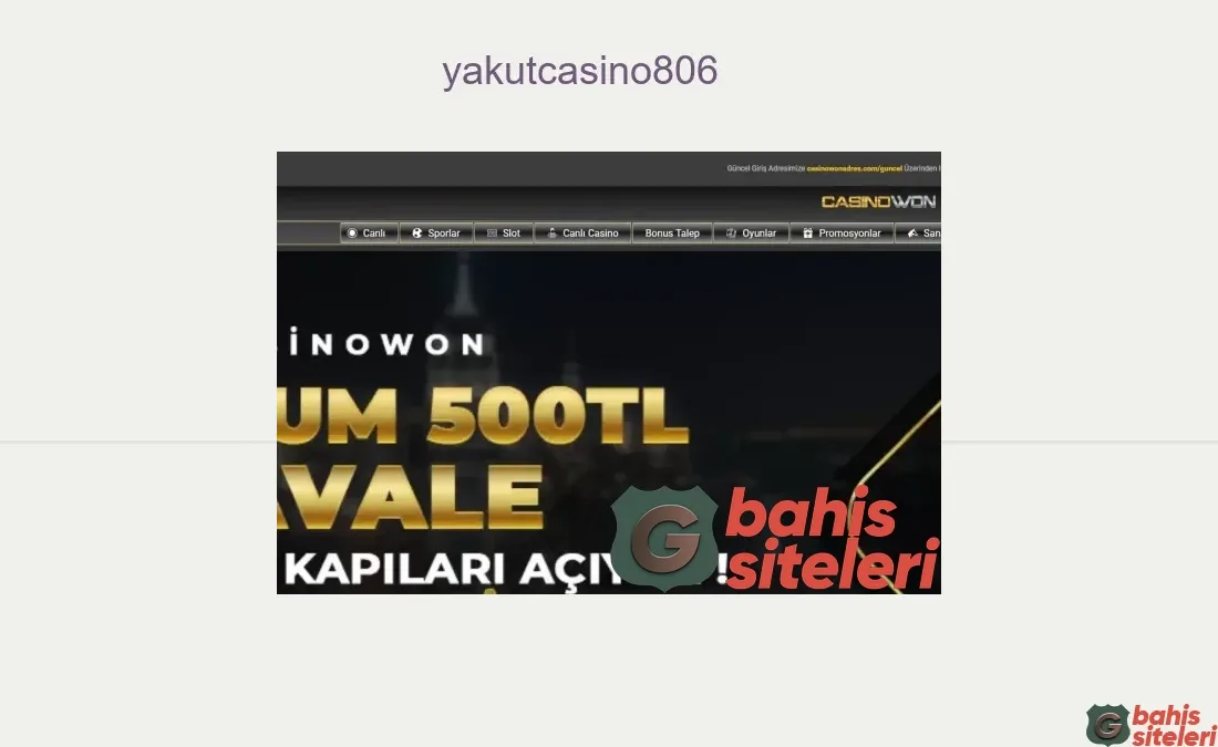 Yakutcasino806